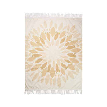 Rayell Kaleidoscope Canvas 130x170cm Throw Blanket - Brown