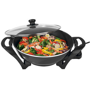 Lenoxx 4.5L Large Electric 1500W Wok BLK