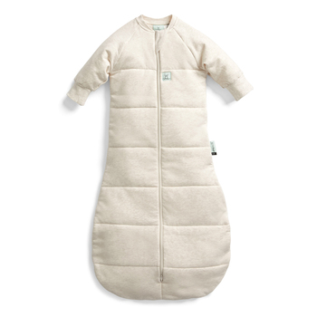 ErgoPouch Jersey Bag Long Sleeve TOG 3.5 Size 3-12 Months - Oatmeal Marle