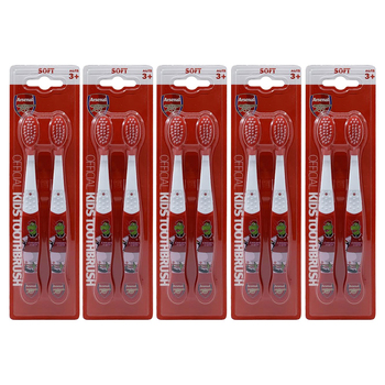 10pc EPL Arsenal F.C. Soft Bristle Toothbrush Oral Care Kids 3+