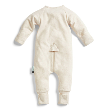 Ergopouch Baby Layers Long Sleeve  Tog 0.2 Size 0-3 Months Oatmeal Marle