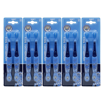 10pc EPL Manchester City F.C. Kids Soft Toothbrush 3+