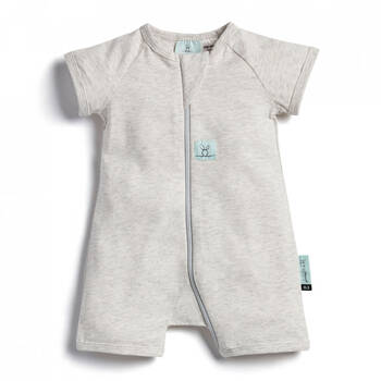 Ergo Pouch Layers Short Sleeve TOG: 0.2 Size: 0-3 Months - Grey Marle