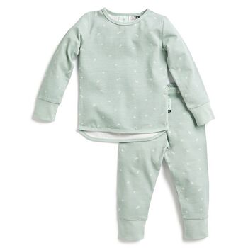 Ergopouch Pyjamas : 2 Piece set Long Sleeve TOG: 0.2 Size: 3 Year - Sage
