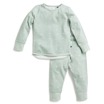 Ergopouch Pyjamas : 2 Piece set Long Sleeve TOG: 0.2 Size: 4 Year - Sage