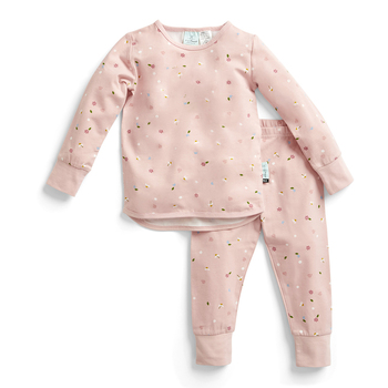 Ergopouch Baby Pyjamas 2 Piece Set Long Sleeve Tog 0.2 Size 2y Daisies