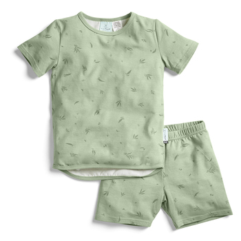 Ergopouch Baby Pyjamas 2 Piece Set Short Sleeve Tog 0.2 Size 2 Year Willow