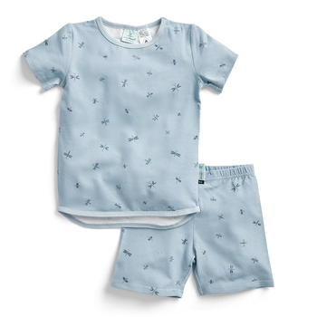 Ergopouch Baby Pyjamas 2 Piece Set Short Sleeve Tog 0.2 Size 3y Dragonflies