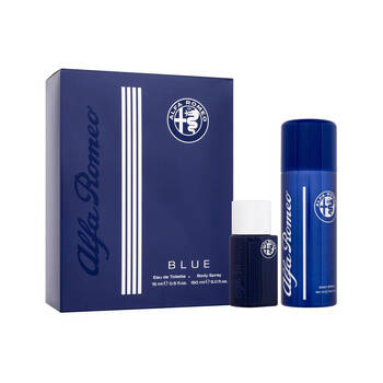 2pc Alfa Romeo Blue 15ml EDT Perfume & 150ml Deodorant Spray Gift Set