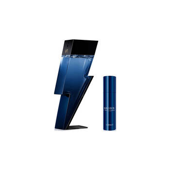 2pc Carolina Herrera Bad Boy Cobalt Blue 100ml EDP & 10ml EDP Spray Set