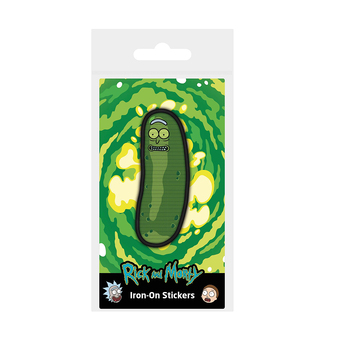 Cartoon Network Rick And Morty Pickle Rick Embroidery Themed. Iron-On Patch