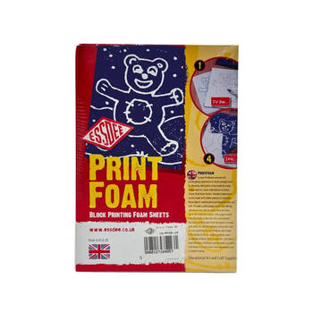 10pc Essdee 10mm Thick Beginners Washable Block Printing Foam Pack A5