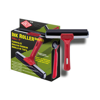 Essdee Boxed Lino Sturdy Hard Rubber Printmaking Ink Roller 150mm Red
