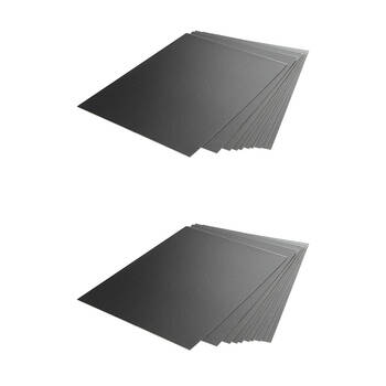2x 10pc Essdee China Clay Coated Scraperboard Artistic Medium 10x15cm Black