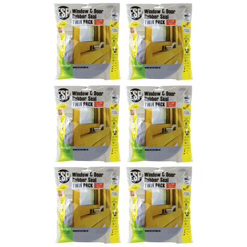 6PK 2pc ESP  Window & Door Rubber P-Shaped Weather Seal Brown  6x9mm