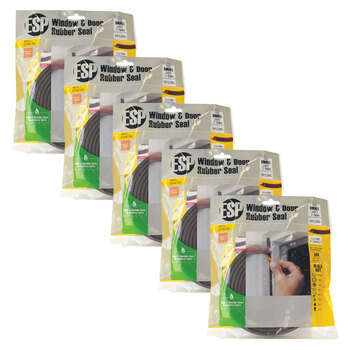 5PK ESP Window & Door Rubber P-Shaped Weather Seal Brown Kitchen DIY 6x9mm