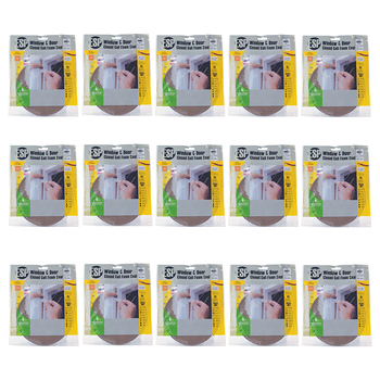 15PK ESP Window & Door Closed Cell Foam Weather Seal 4.8x9mm Brown 
