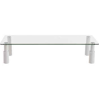 GLASS MONITOR DESK RISER RECTANGULAR