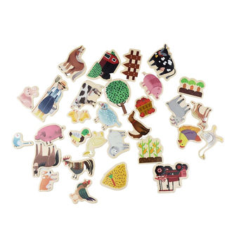  30pc Koala Dream Fridge Friends Magnetic Farmyard And Animals 3y+