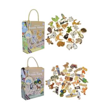 Koala Dream Aussie Animals & Farm Magnetic Fridge Friends Set For 2y+ 60pcs