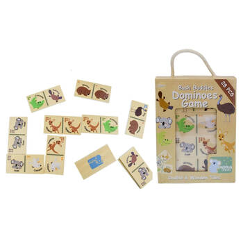 Koala Dream Bush Buddies Wooden Dominoes Australian Animals Theme 28Pcs 3y+