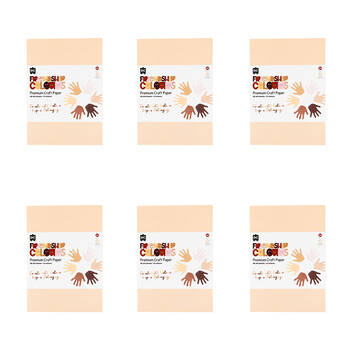 6x 48pc Educational Colours Friendship Colour Premium Craft Paper A4