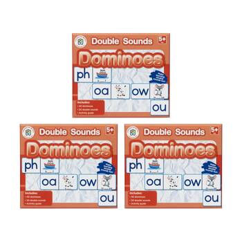 3x 40pc Learning Can Be Fun Double Sounds Dominoes Kids Education Game 5y+