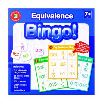 Learning Can Be Fun Equivalence Bingo Match Fraction/Decimal/Percent Game 7y+