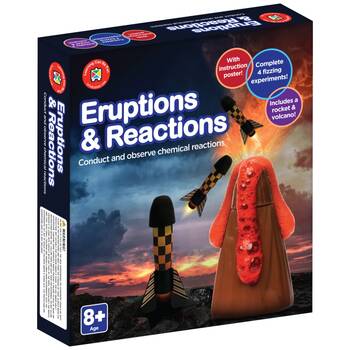 Learning Can Be Fun Eruptions & Reactions Science Kit 4 Experiments 8y+