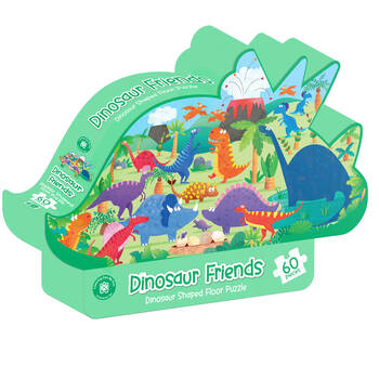 60pc Learning Can Be Fun Kids Floor Puzzle Set Dinosaur Friends