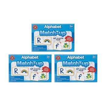 3PK Learning Can Be Fun Alphabet Match-Up 52 Self Correcting Puzzles Kids 3y+