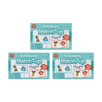 3PK Learning Can Be Fun Emotions Match-Up 52 Educational Puzzles for Kids 3y+