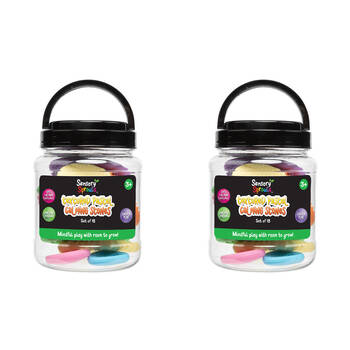 2x 18pc Sensory Sprouts Textured Pastel Calming Stones Set Kids Toy Multi