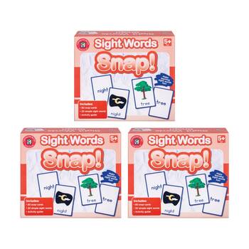 3PK Learning Can Be Fun Sight Word Snap! 80 Cards Kids Reading/Learning Game 5y+