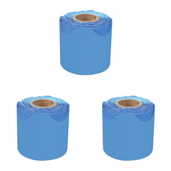 3PK Learning Can Be Fun Growing Minds Ocean Rolled Scalloped Border 6.5 x 15.2cm