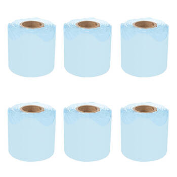 6PK Learning Can Be Fun Growing Minds Sky Blue Rolled Scallop Border 6.5x15.2cm