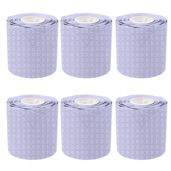 6PK Learning Can Be Fun Lilac Patterned Rolled Scalloped Border 6.5 x 15.2cm
