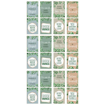 3x 8pc Learning Can Be Fun Eucalyptus Essentials Motivational Poster Set 21x30cm