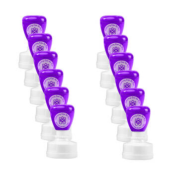 12PK Learning Can Be Fun Giggle & Grow Excellent Effort Merit Stamp Purple
