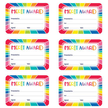 6x 30pc Learning Can Be Fun Giggle & Grow Merit Award Certificates A5