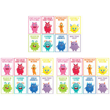3x 8pc Learning Can Be Fun Giggle & Grow Motivational Poster Set 21x30cm