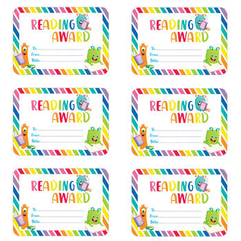 6x 30pc Learning Can Be Fun Giggle & Grow Reading Award Certificates A5