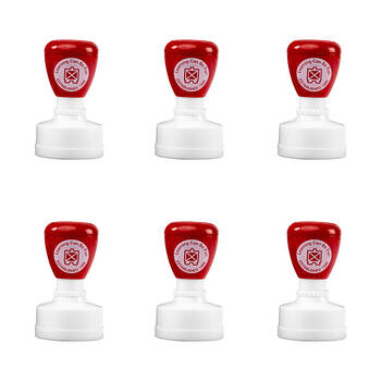 6PK Learning Can Be Fun Great Effort Self-Inking Merit Stamp Red
