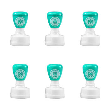 6PK Learning Can Be Fun Hang in There Self-Inking Merit Stamp Blue