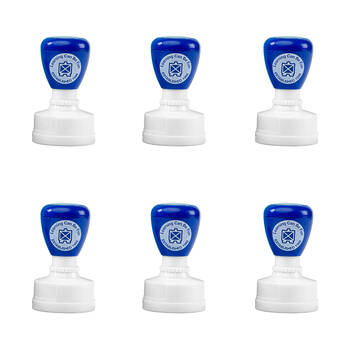 6PK Learning Can Be Fun Neat Writing Self-Inking Merit Stamp Blue