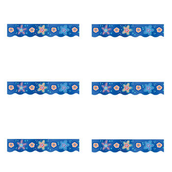 6x 12pc Learning Can Be Fun Ocean Country Die-Cut Border Pack 90cm x 7cm