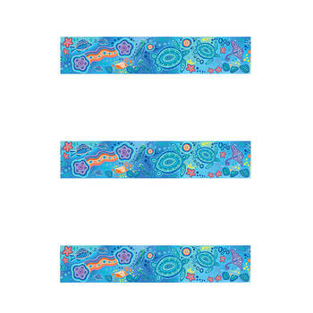 3x 12pc Learning Can Be Fun Ocean Country Border Pack 90cm x 7.5cm