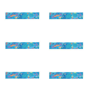 6x 12pc Learning Can Be Fun Ocean Country Border Pack 90cm x 7.5cm