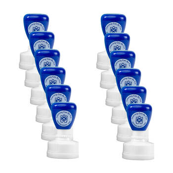 12PK Learning Can Be Fun Ocean Country Starfish Self-Inking Merit Stamp Blue