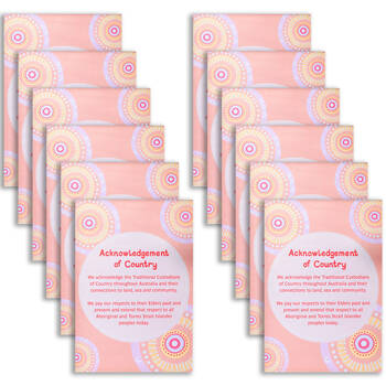 12PK Learning Can Be Fun Sacred Country Acknowledgement of Poster 43x56cm